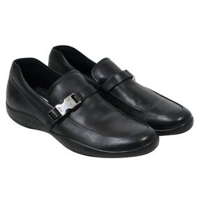 Prada Leather Buckle Vintage Loafers